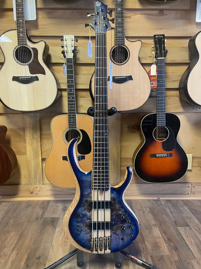 Ibanez Standard BTB845 Bass Guitar - Cerulean Blue Burst Low Gloss (NEW)