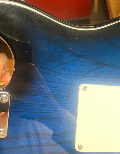 2015 Left Handed G&L Tribute Legacy- Electric Guitar Blue Burst (USED)