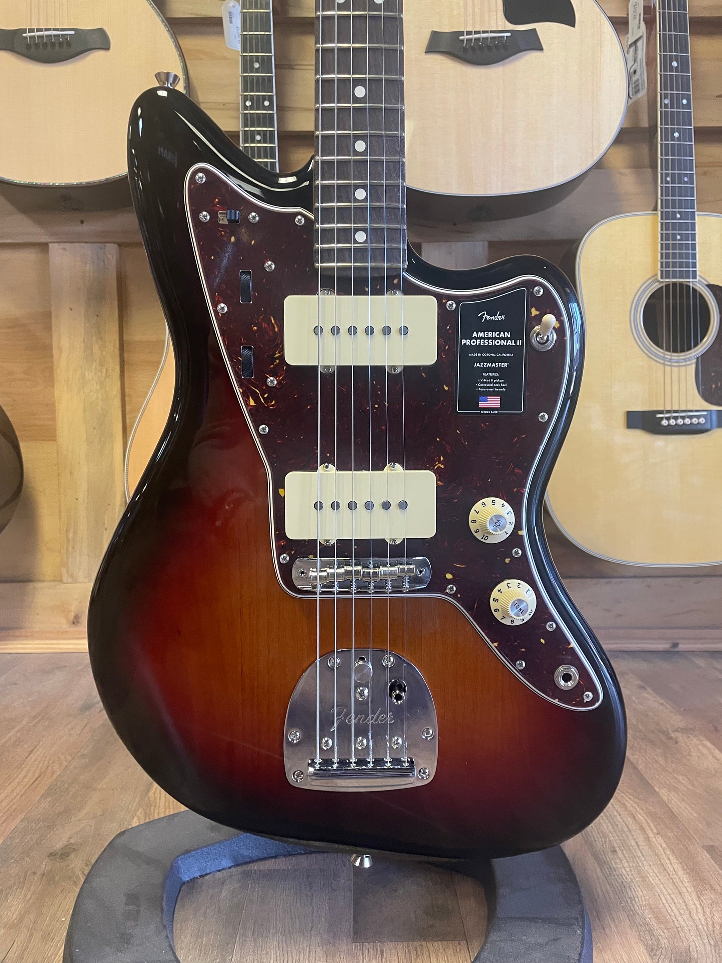 Fender American Professional II Jazzmaster - 3-color Sunburst with Rosewood Fingerboard (NEW)