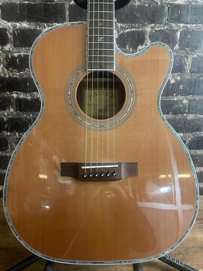 2022 Zager ZAD80CE Acoustic Electric Pro Series Smaller “OM” Size (USED)