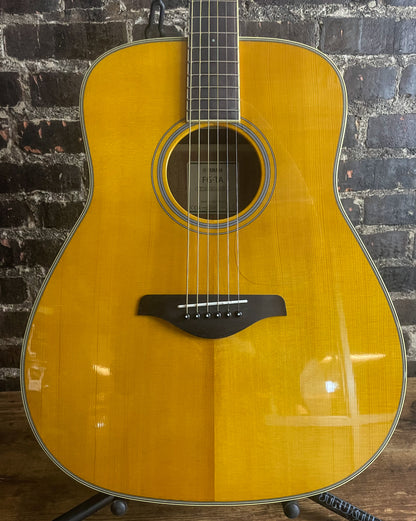 Yamaha FG-TA TransAcoustic Dreadnought Acoustic-electric Guitar - Vintage Tint