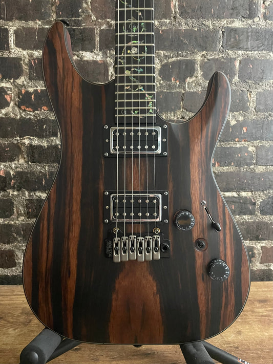 Schecter C-1 Exotic Ebony Electric Guitar - Natural Satin