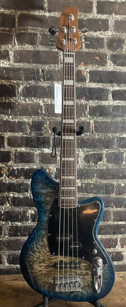 Ibanez Talman Bass Standard - Cosmic Blue Starburst