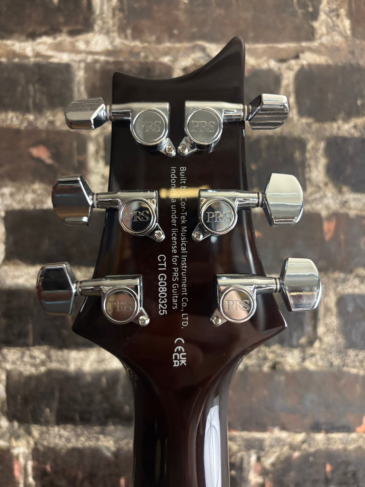 PRS SE Custom 24 Semi-Hollow Piezo - Orange Tiger Smokeburst