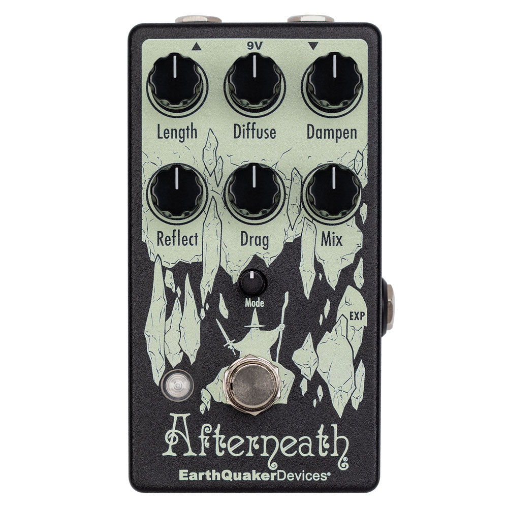 EarthQuaker Devices Afterneath V3 Reverb Effects Pedal Black