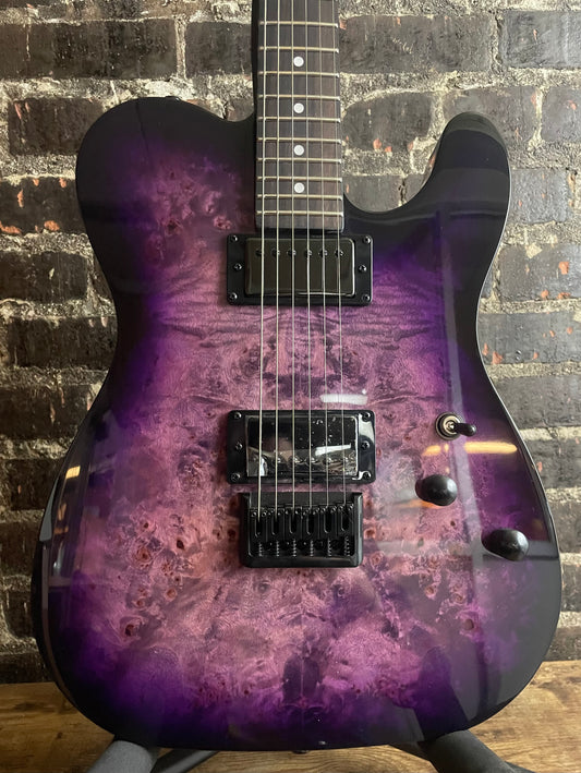 Schecter PT Standard Electric Guitar - Purple Burst Burl