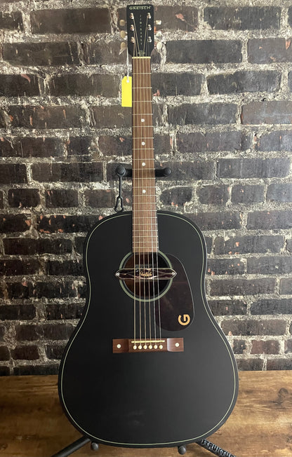 Gretsch Jim Dandy Deltoluxe Dreadnought Acoustic-electric Guitar - Black