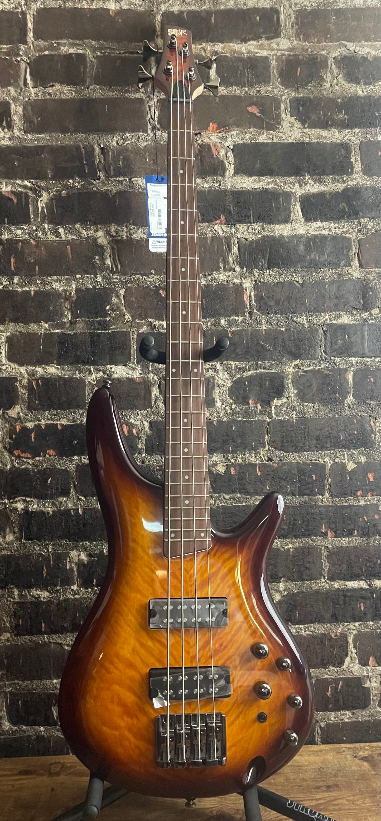 Ibanez Standard SR400EQM Bass Guitar - Dragon Eye Burst