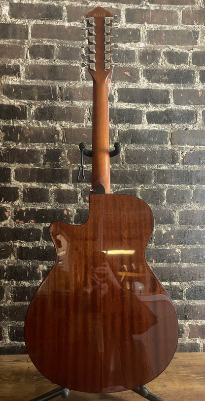 Ibanez AEG5012 12-string Acoustic-electric Guitar - Dark Violin Sunburst