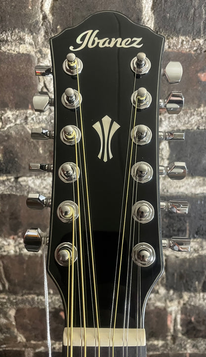 Ibanez AEG5012 12-string Acoustic-electric Guitar - Dark Violin Sunburst