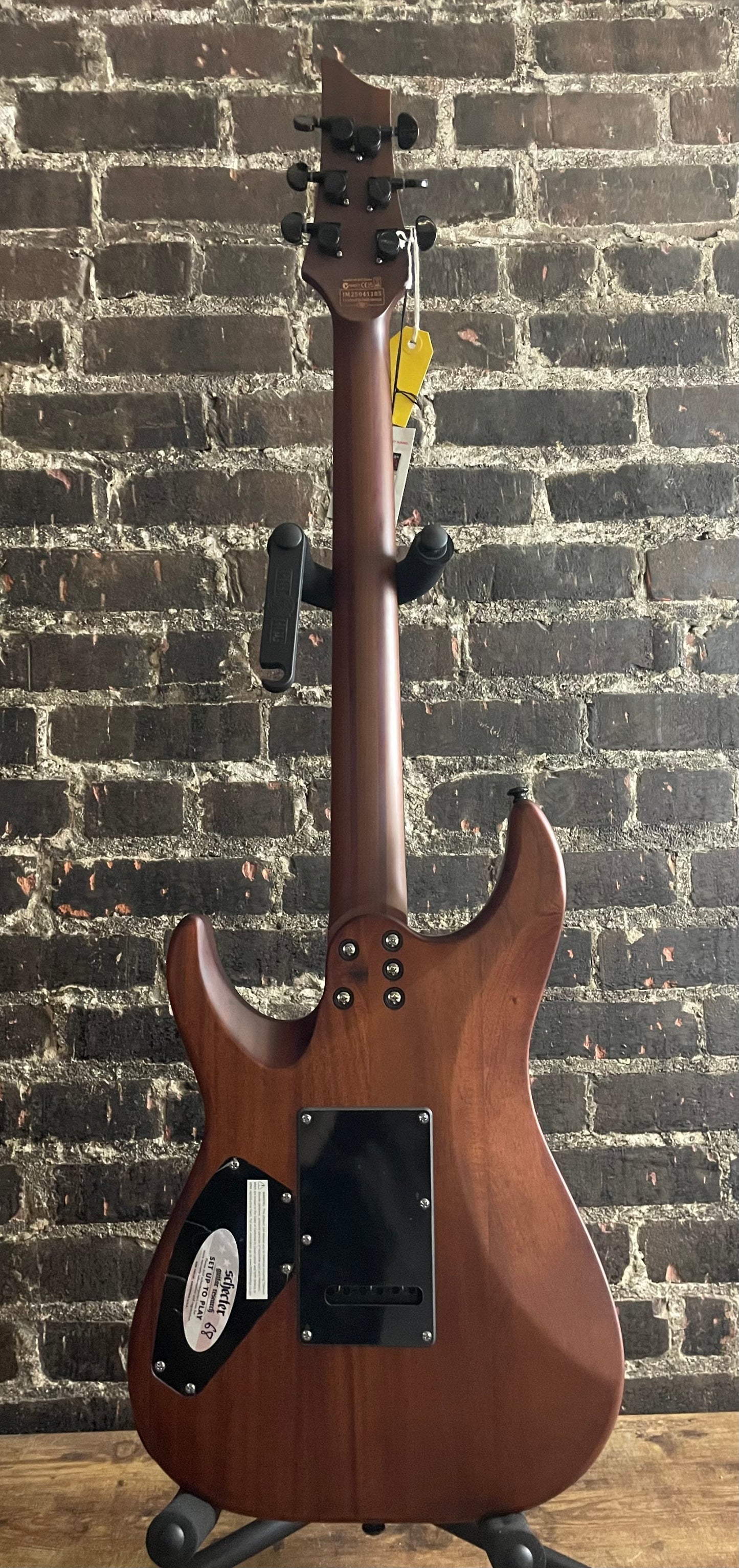 Schecter C-1 Exotic Ebony Electric Guitar - Natural Satin