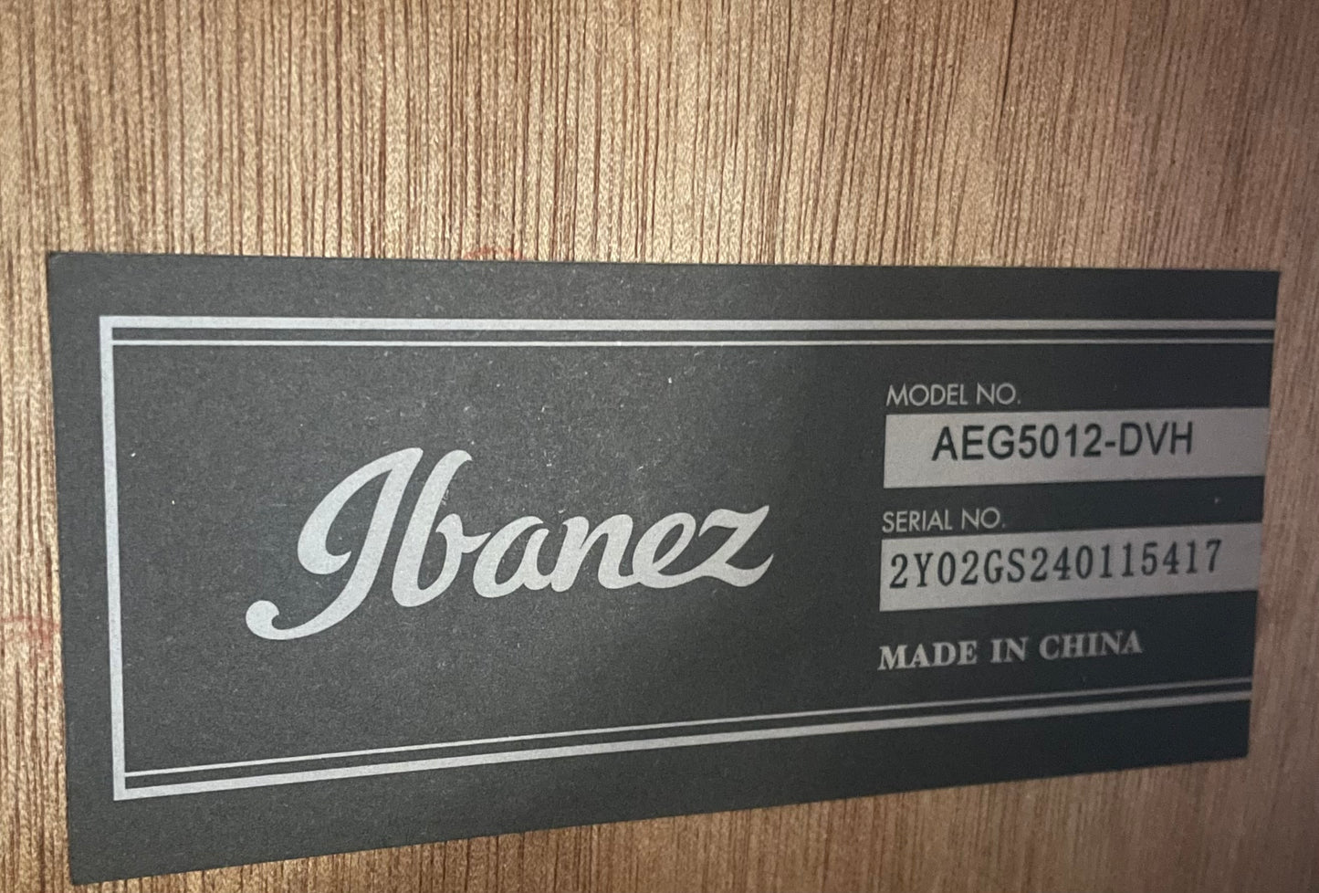 Ibanez AEG5012 12-string Acoustic-electric Guitar - Dark Violin Sunburst