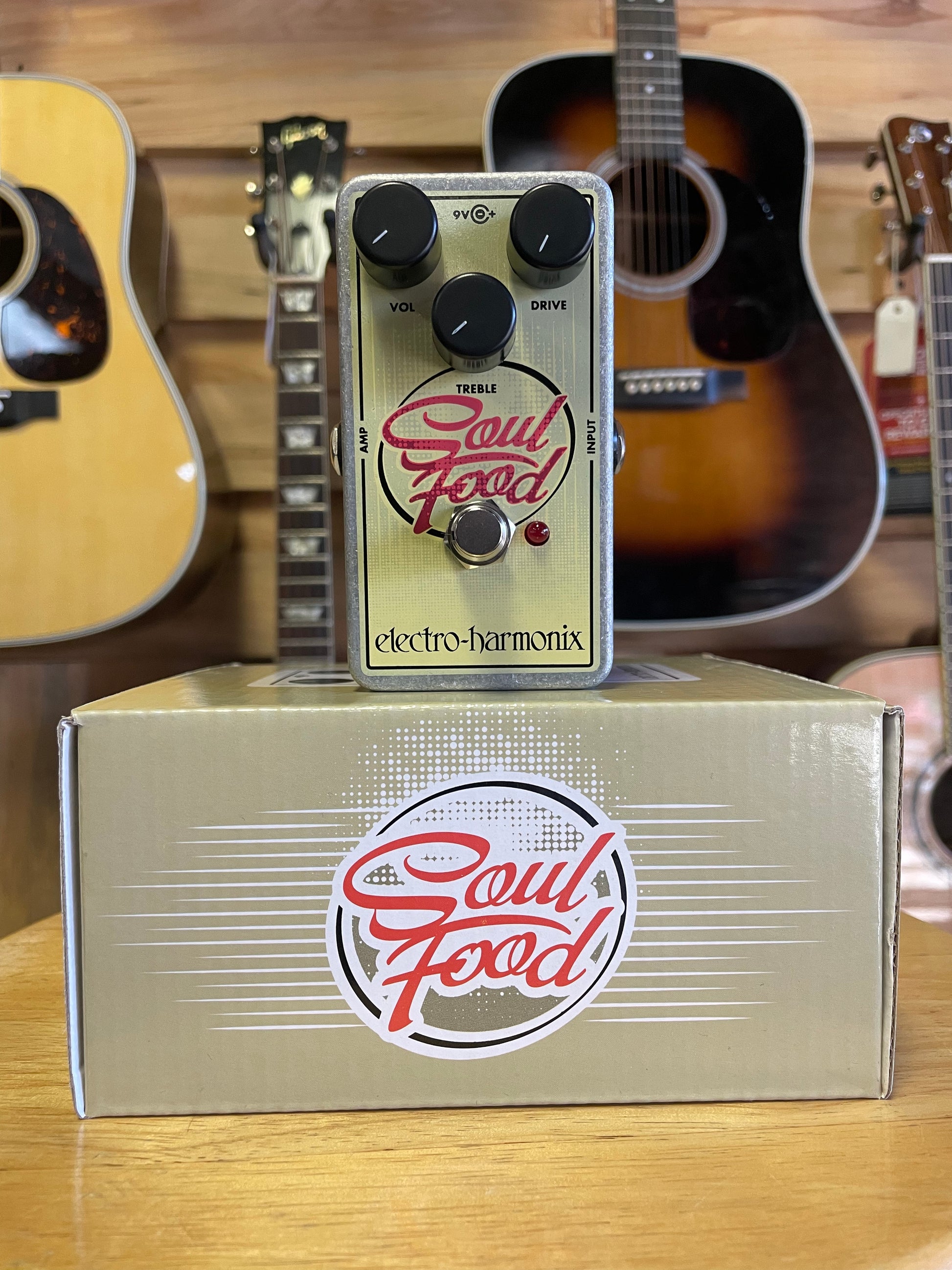 acoustic guitar distortion pedal Electro-Harmonix Soul Food Distortion/Overdrive Pedal – Allen Music Shop