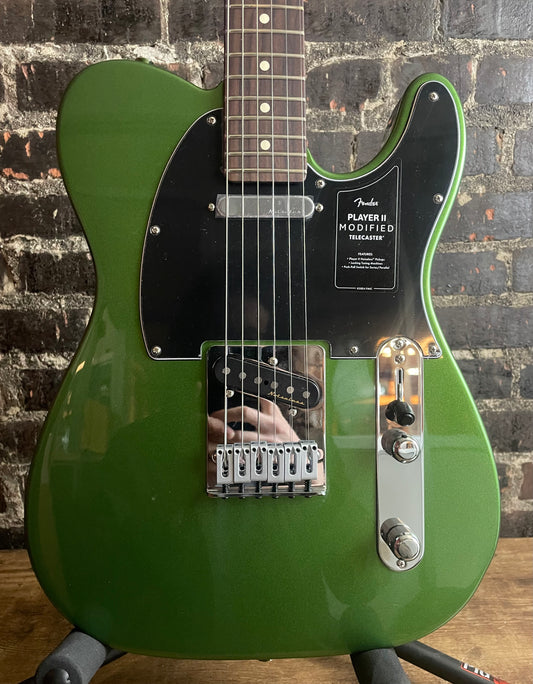 Fender Player II Modified Telecaster Electric Guitar - Harvest Green Metallic, Rosewood Fingerboard