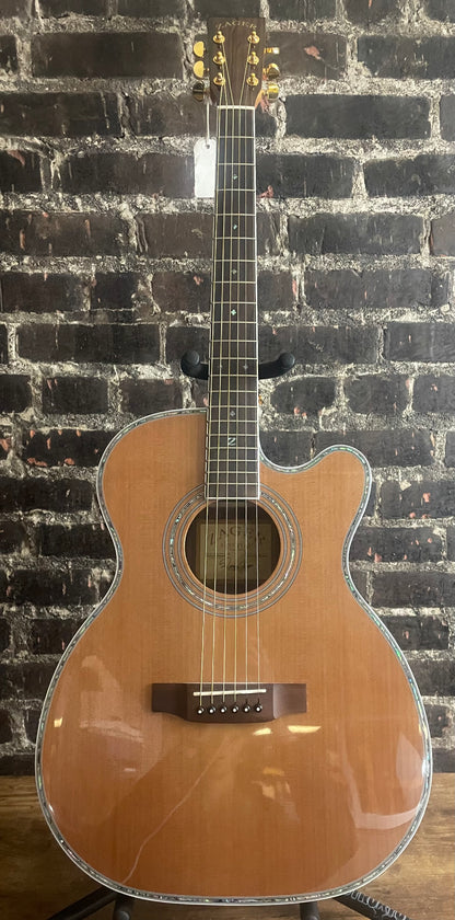 2022 Zager ZAD80CE Acoustic Electric Pro Series Smaller “OM” Size (USED)