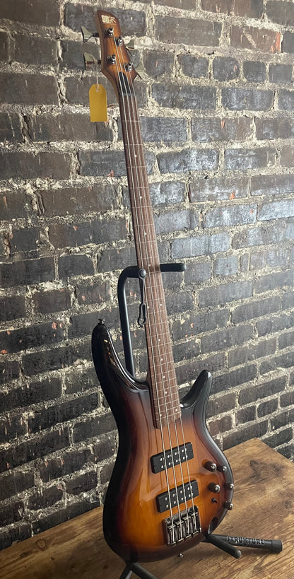 Ibanez Standard SR370E Fretless Bass Guitar - Brown Burst