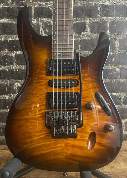 Ibanez S670QM Electric Guitar - Dragon Eye Burst