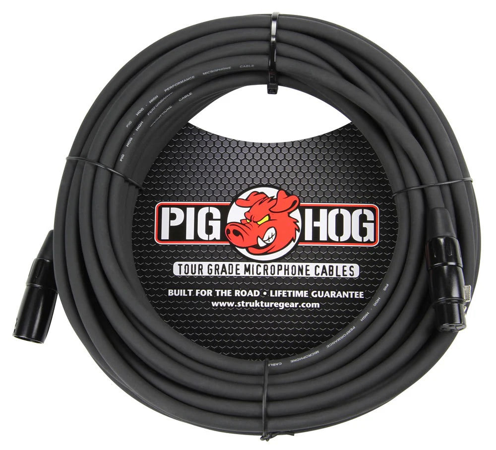 PIG HOG 8MM MIC CABLE, 50FT XLR