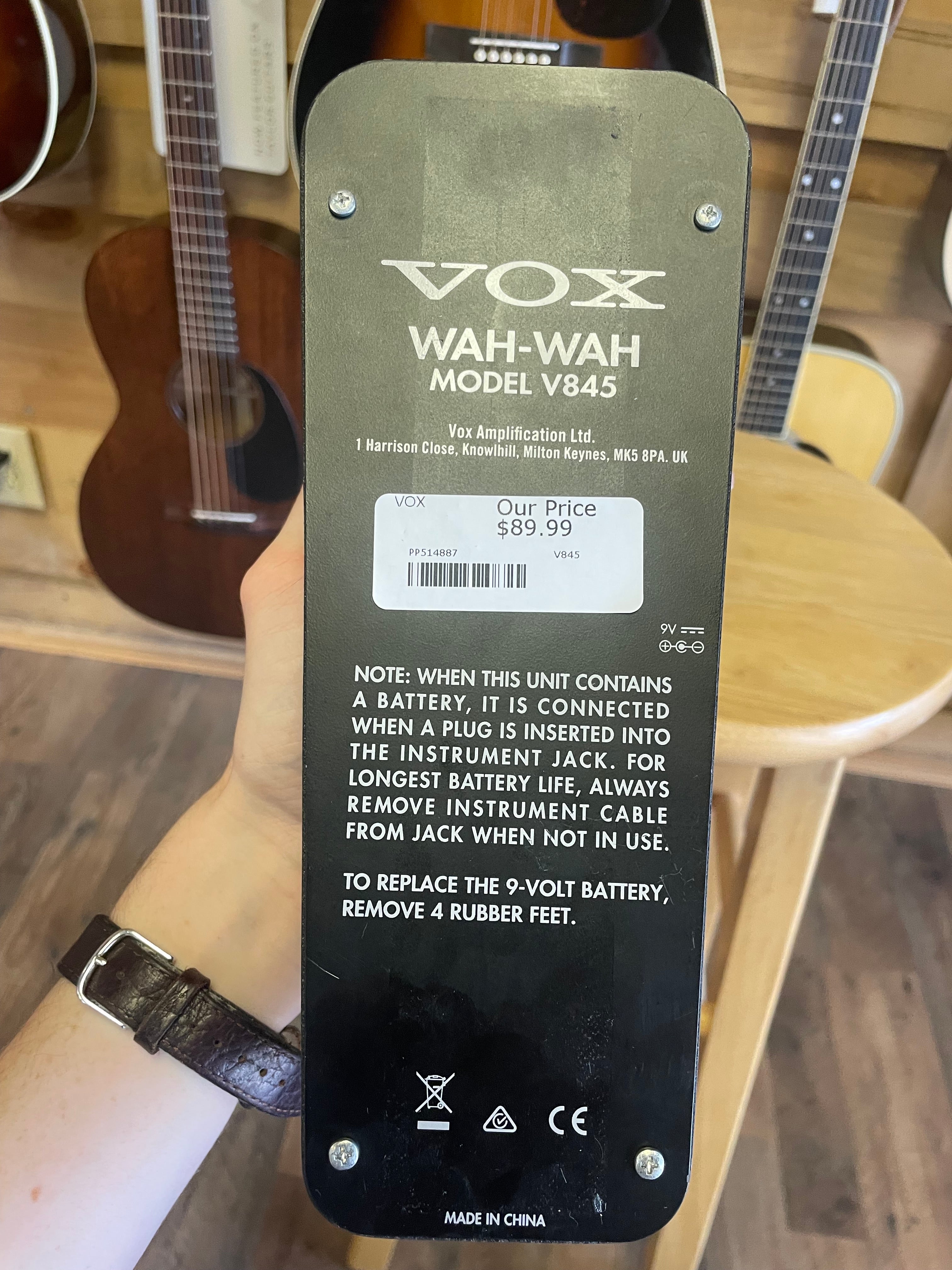 Vox V845 Classic Wah (USED) – Allen Music Shop