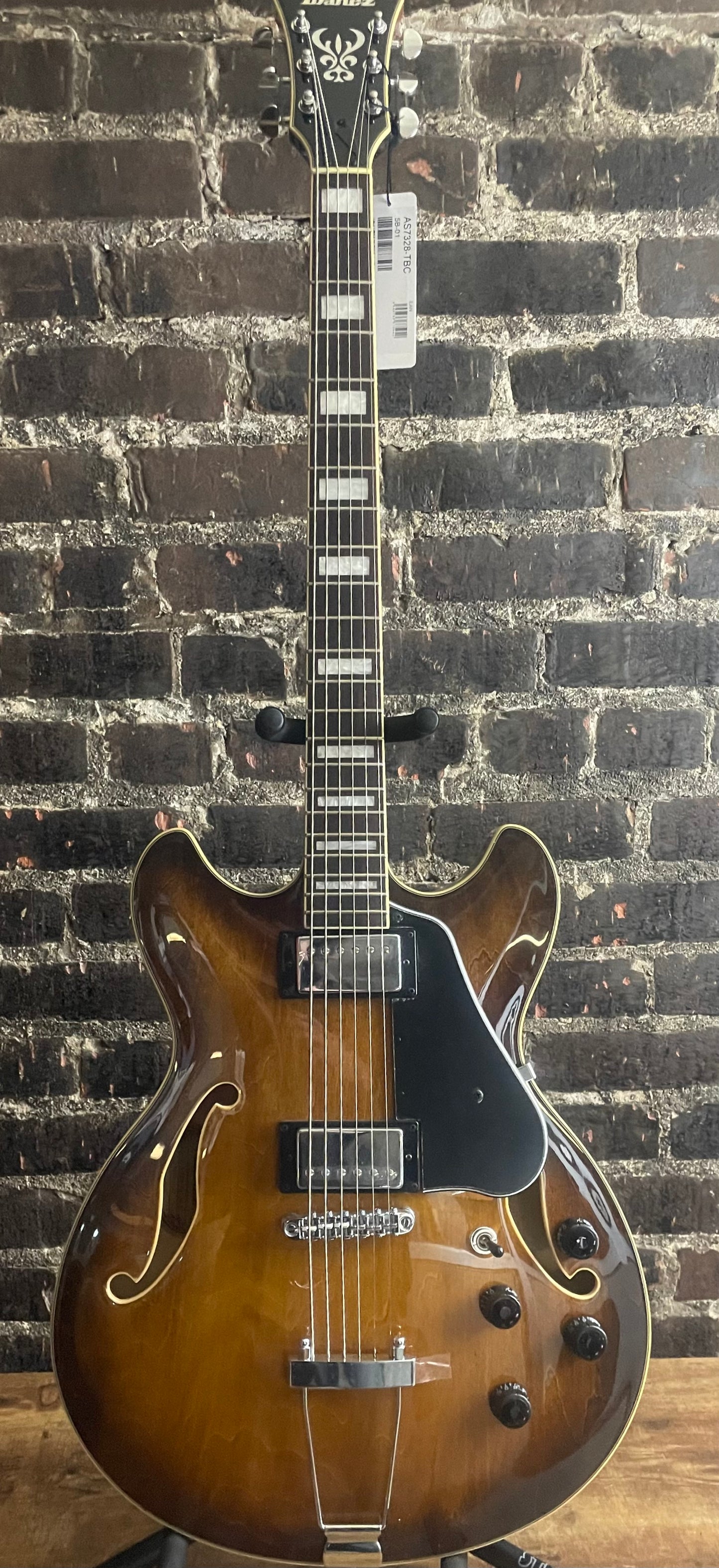Ibanez Artcore AS7328 Baritone Electric Guitar - Tobacco Brown