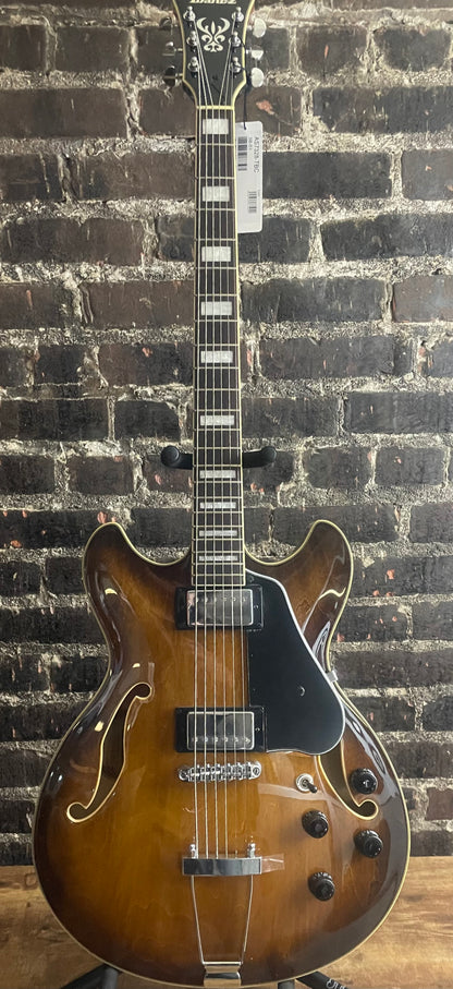 Ibanez Artcore AS7328 Baritone Electric Guitar - Tobacco Brown