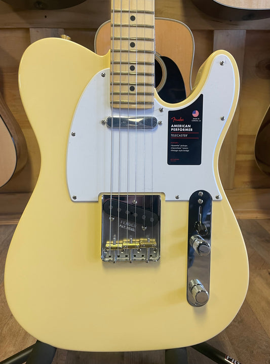 Fender American Performer Telecaster - Vintage White with Maple Fingerboard (NEW)