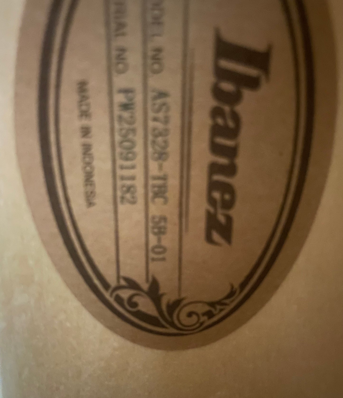 Ibanez Artcore AS7328 Baritone Electric Guitar - Tobacco Brown