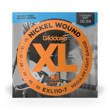 D'Addario EXL110-7 Nickel Electric Guitar Seven String