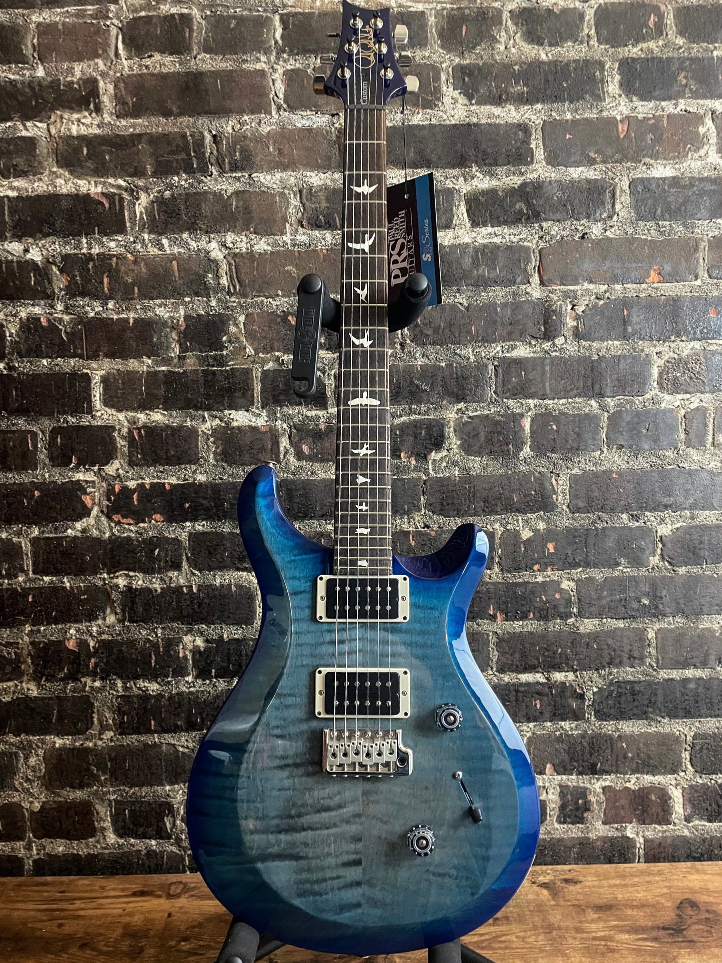 PRS S2 Custom 24 Electric Guitar - Faded Gray Black Blue Burst