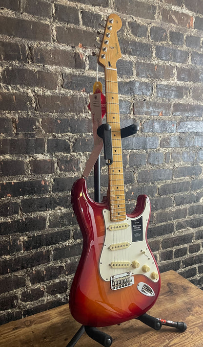 Fender Player II Stratocaster Electric Guitar - Aged Cherry Burst with Maple Fingerboard