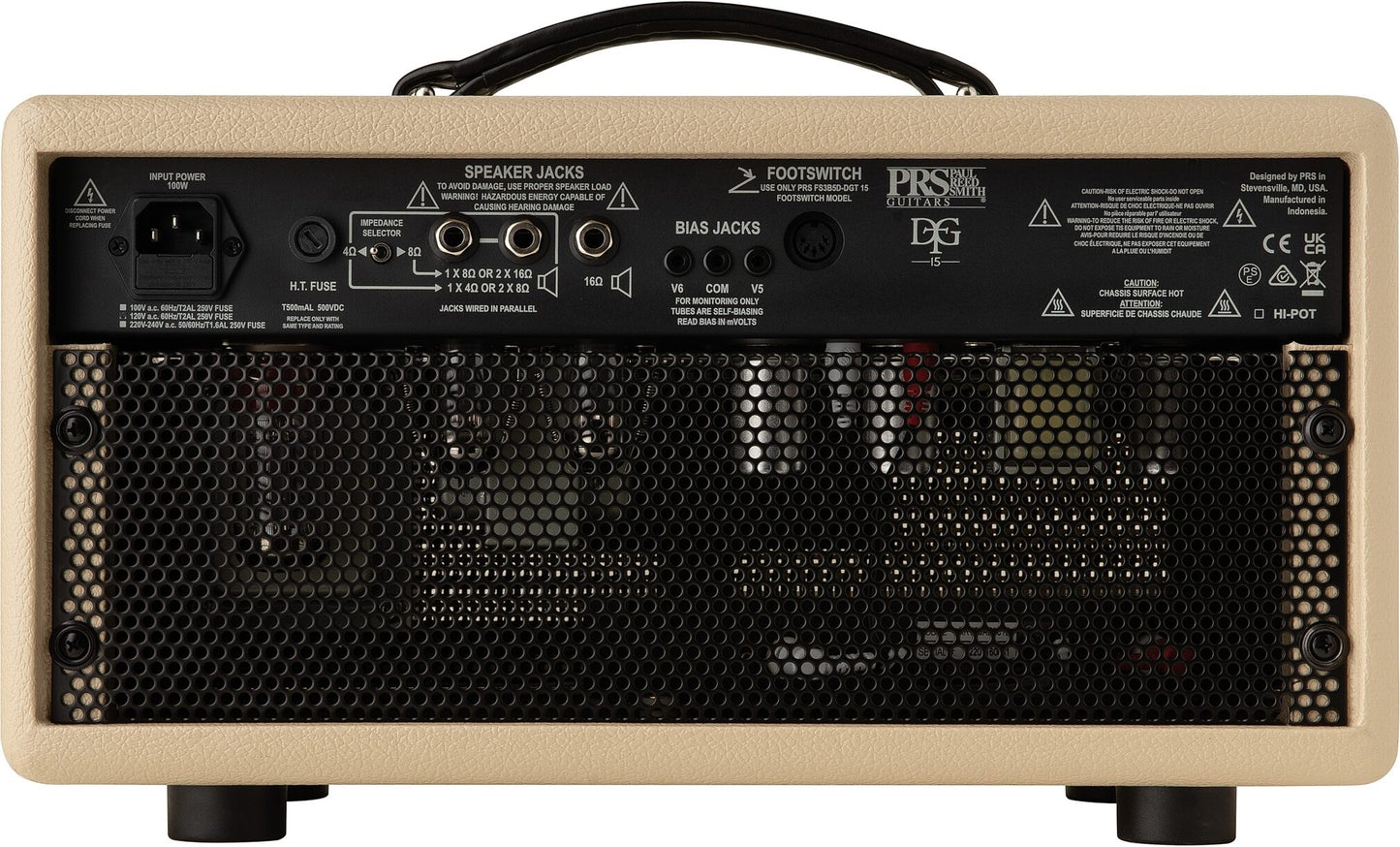 PRS DGT 15 David Grissom 15-watt Tube Head - Blonde Tolex