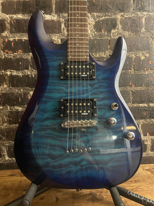 2019 Schecter Guitar Research C-6 Plus Electric Guitar Ocean Blue Burst (USED)