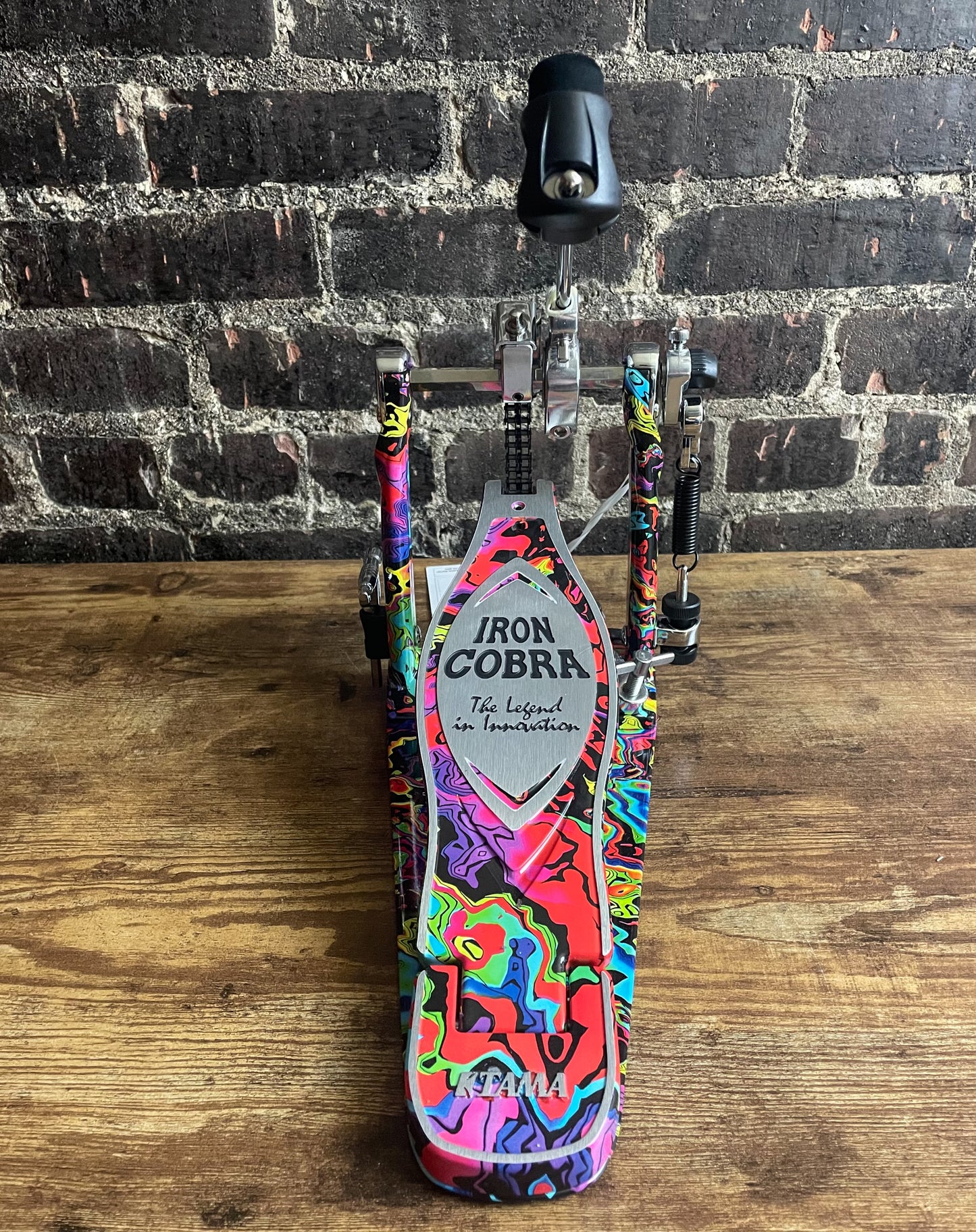 Tama 50th-anniversary Limited Iron Cobra Power Glide Kick Pedal 
- Marble Psychedelic Rainbow