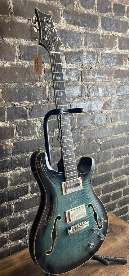 PRS SE Hollowbody II Piezo Electric Guitar - Peacock Blue