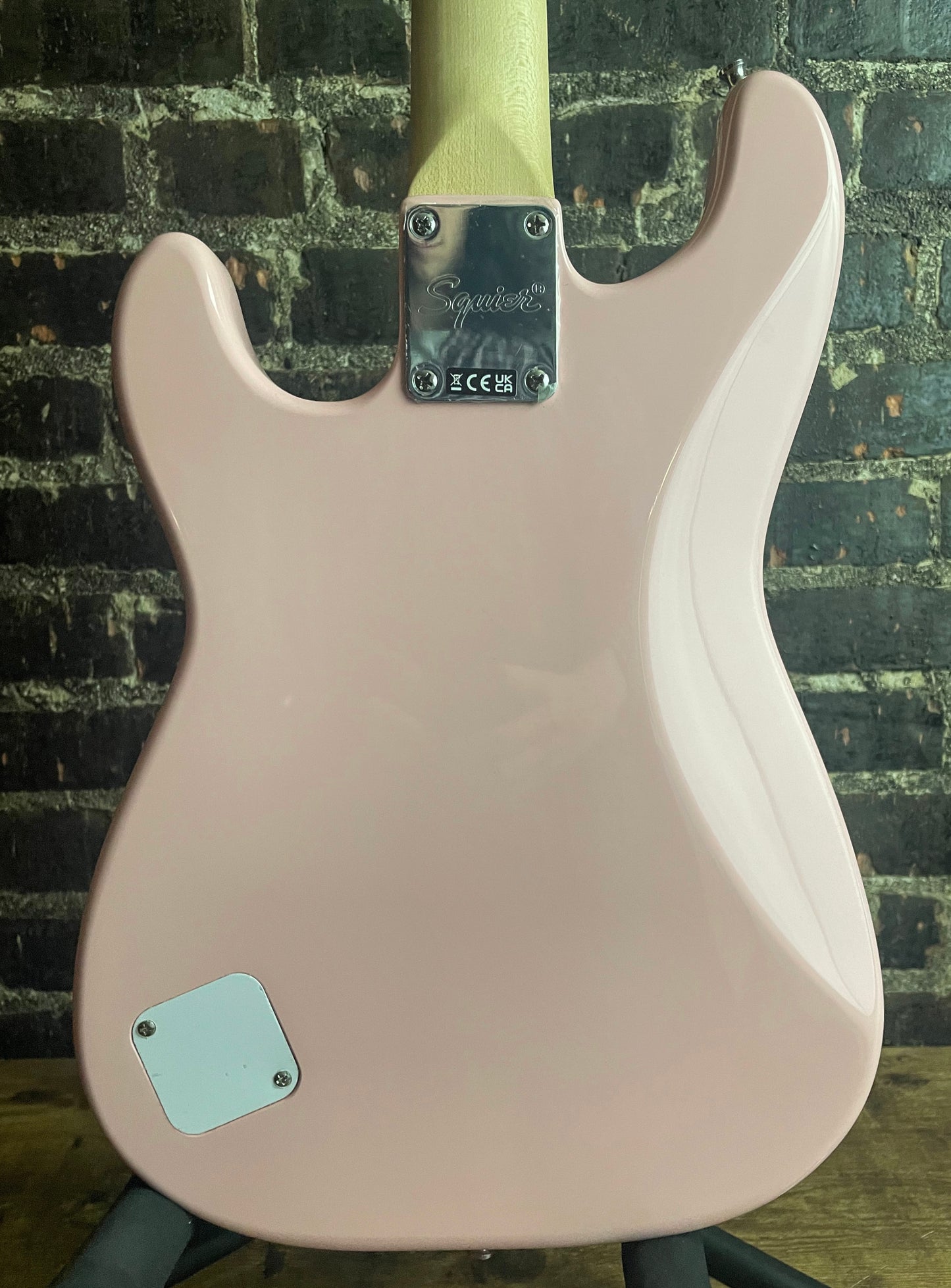 Squier Mini Stratocaster Electric Guitar - Shell Pink with Laurel Fingerboard