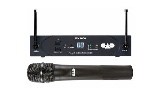 CAD WX1600 UHF 100-Channel Frequency Agile Handheld Wireless System