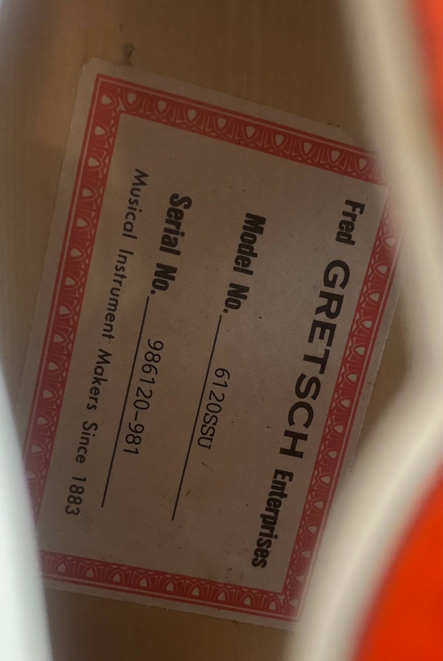 Gretsch G6120SSU Brian Setzer - Orange (USED)