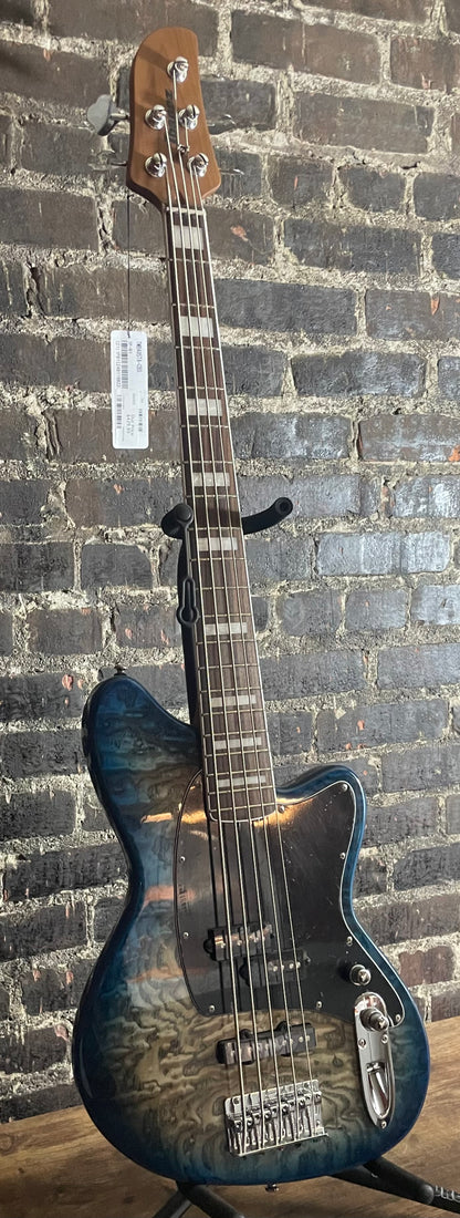 Ibanez Talman Bass Standard - Cosmic Blue Starburst