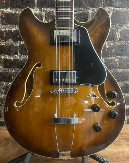 Ibanez Artcore AS7328 Baritone Electric Guitar - Tobacco Brown