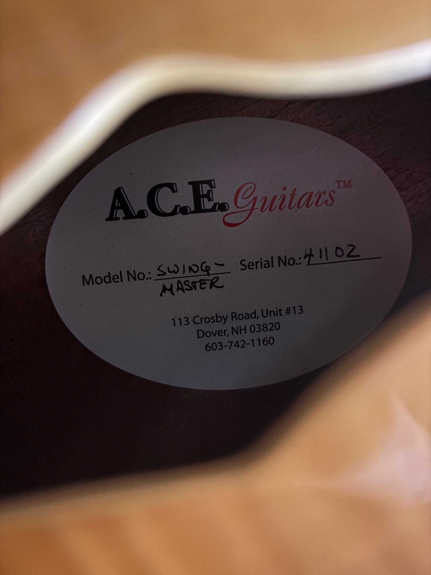 Ace Swingmaster hollowbody electric guitar (USED)