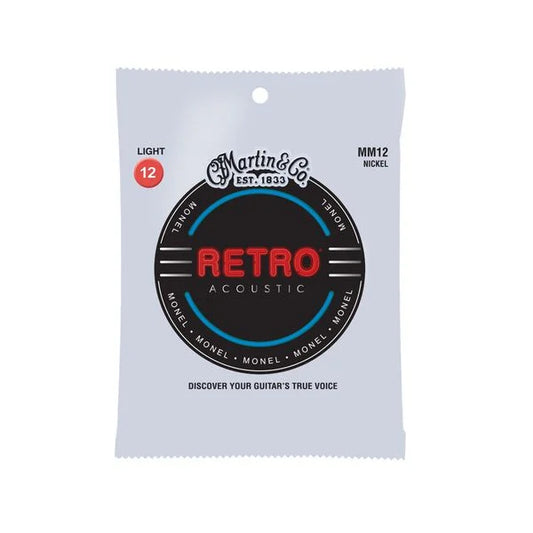 Martin Retro Monel Acoustic Guitar Strings MM12 Light