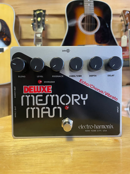 Electro-Harmonix Deluxe Memory Man Analog Delay / Chorus / Vibrato Pedal (NEW)