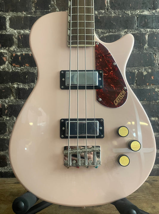 Gretsch Guitars Streamliner Jet Club Bass Single-Cut Short-Scale Bass Guitar Shell Pink