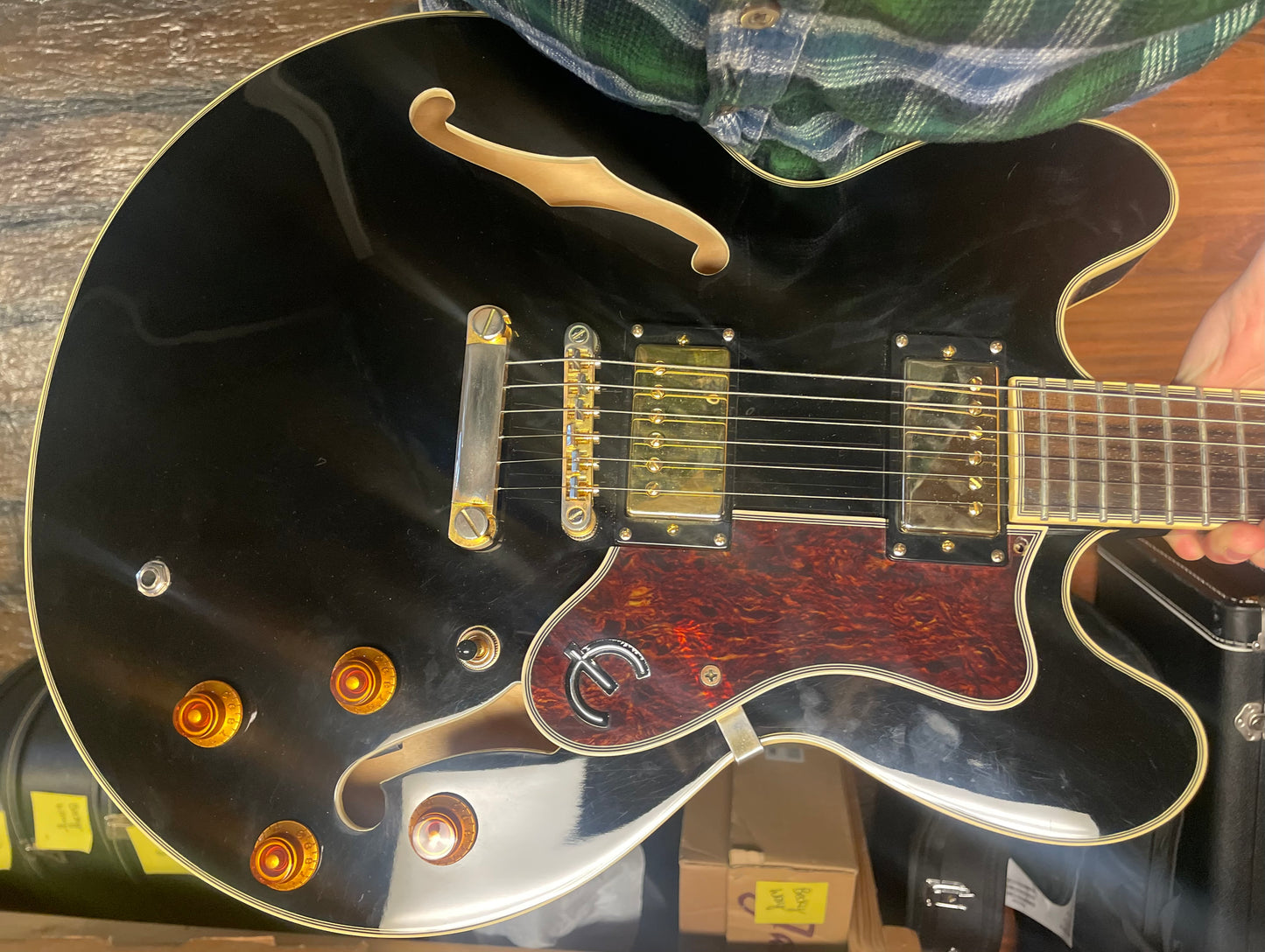 Factory 2nd Epiphone Sheraton II-Ebony (USED)