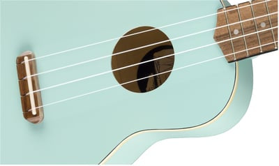 Fender Venice Soprano Ukulele, Daphne Blue