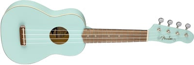 Fender Venice Soprano Ukulele, Daphne Blue