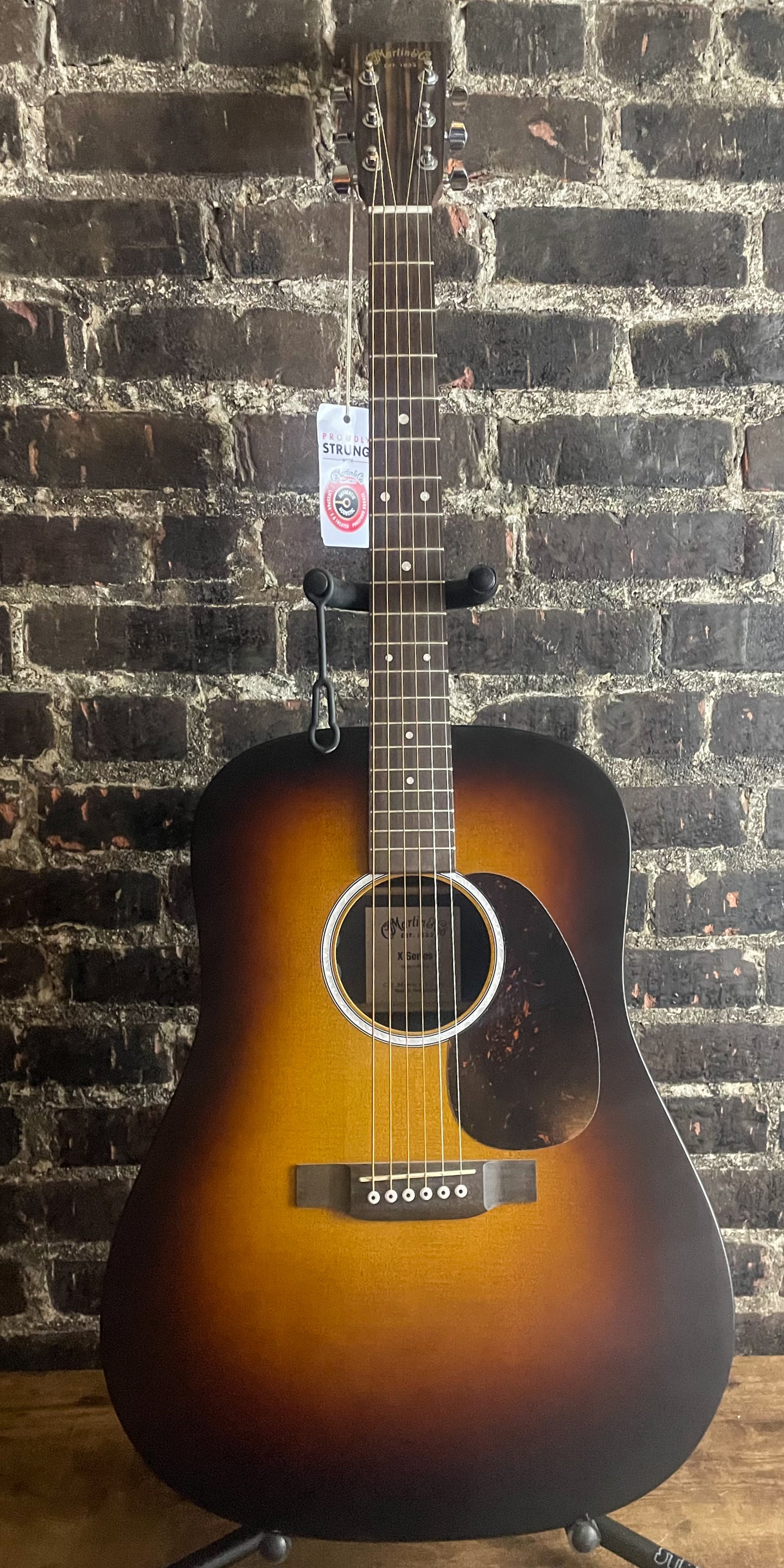 Martin D-X2E Dreadnought Acoustic-electric Guitar - Ziricote Burst