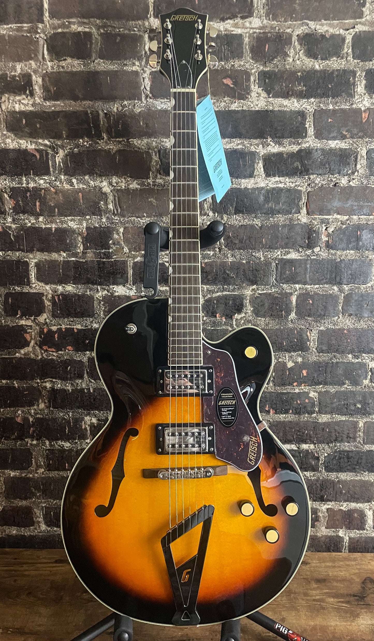 Gretsch G2420 Streamliner Hollowbody Electric Guitar with Chromatic II Tailpiece - Aged Brooklyn Burst