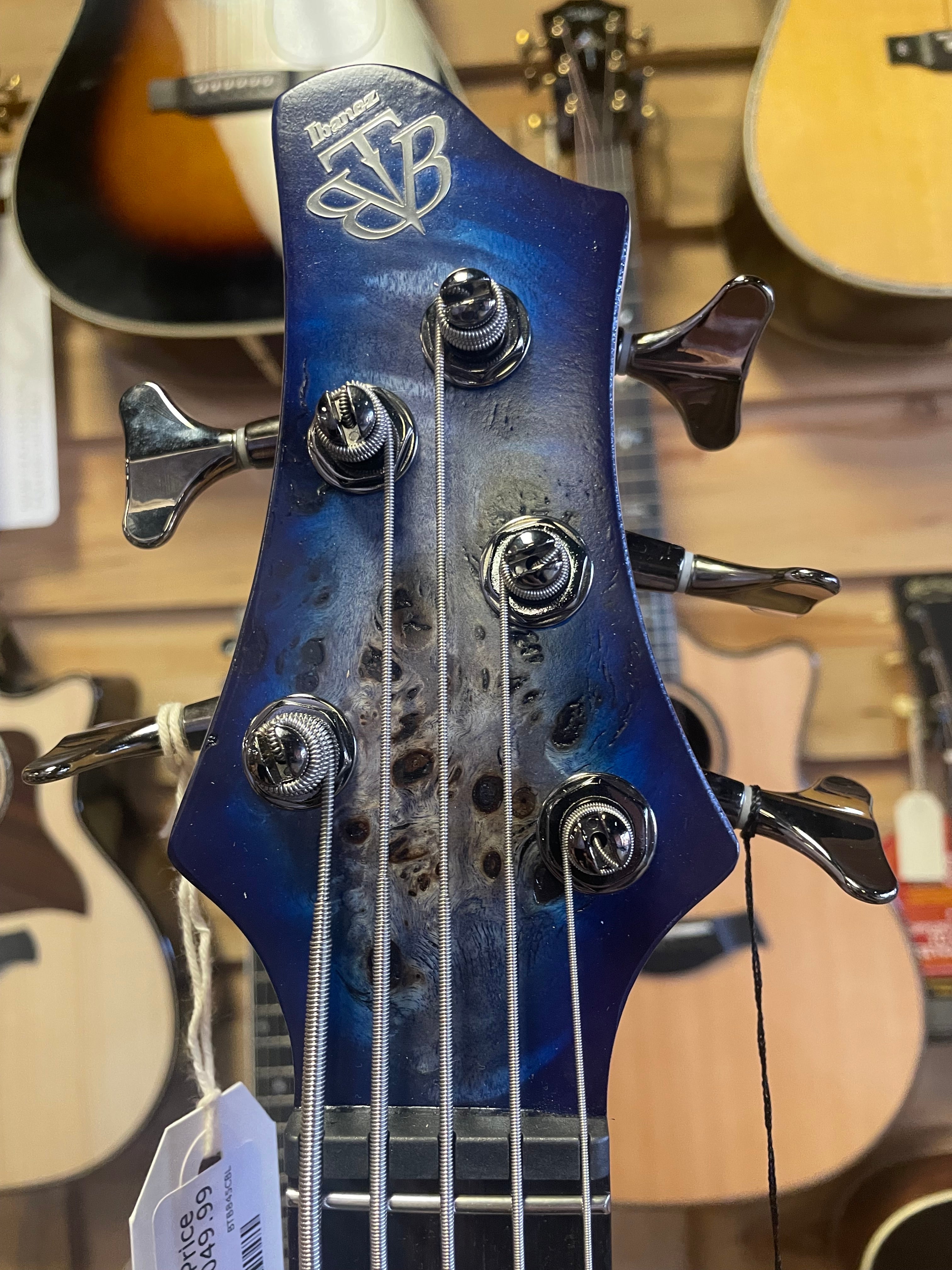 Ibanez Standard BTB845 Bass Guitar - Cerulean Blue Burst Low Gloss 