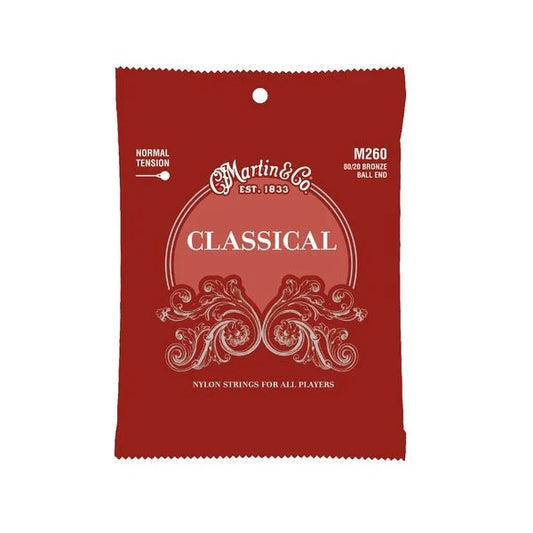 Martin M260 Classical 80/20 Bronze Ball End Nylon Strings - Normal Tension